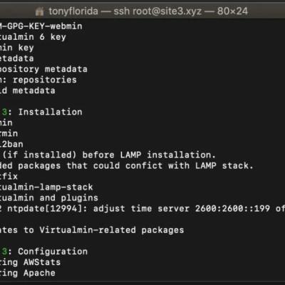 Virtualmin Installation