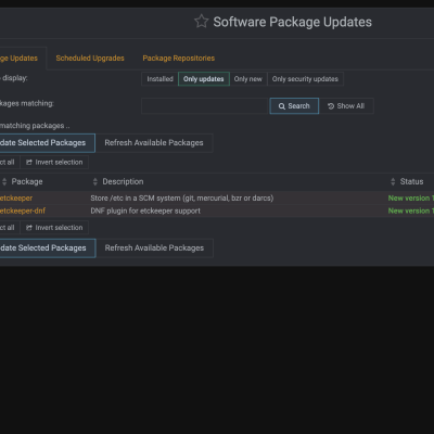 11 System Software Package Updates
