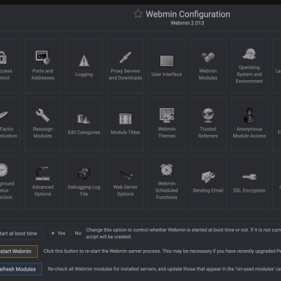3 Webmin Configuration