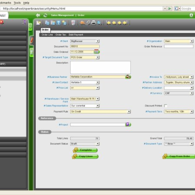 Openbravo Ui