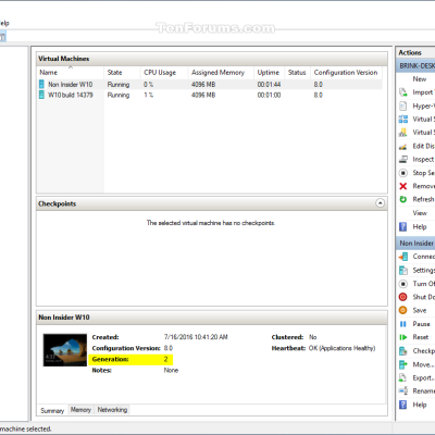 Hyper V Manager