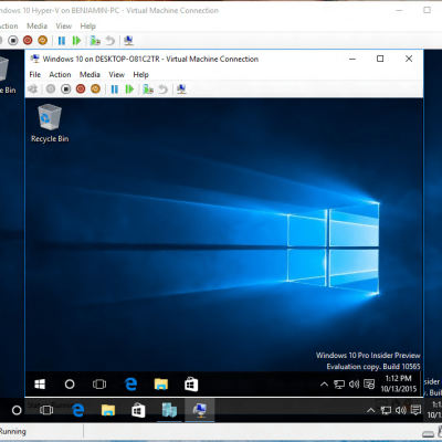 Hyper V Nested Virtualization