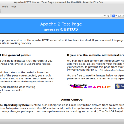 Apache Http Server Test Page Powered By Centos Mozilla Firefox 014